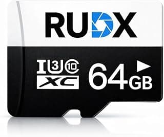 RUDX 64GB microSDXC Memory Card — Class 10, U3, V30