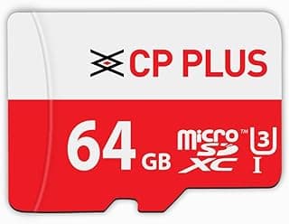 CP PLUS 64GB microSDXC Memory Card Grade UHS-3 Class 10, Up to 70 Mbps Reading & 30 Mbps Writing Speed with High Performance of Data Transfer & Lower Power Consumption for Portable Devices| CP-UM64C