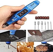 Diy Crafts Manicure Pedicure Drill Sander Pen Nail Art Grinder With Multi Sanding Bits and Power Adapter, # 5, Nail…