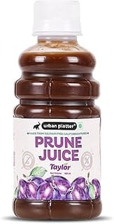 Urban Platter Pure California Prune Juice, 180ml (No Added Sugar | Natural Digestive Support | Source of Antioxidants & Potassium | Preservative-Free)