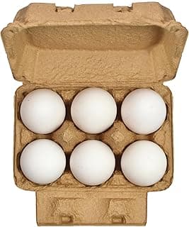 Table White Eggs, Pack of 6