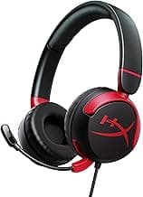 HyperX Cloud Mini – Wired On Ear Headset Compatible with PC, Chromebook, Nintendo Switch,PlayStation Controllers,Xbox Controllers,Phones,Laptops,Tablets,Tuck-Away Boom Mic,3.5Mm Jack,Black & Red