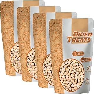 Dried Treats Kabuli Chana 1000g (500g X 2) – Traditional Chole for Traditional Indian Dishes Like Chhole Bhature, Chole Masala, Tikkis, Pulao & Chaat | Whole White Chickpeas