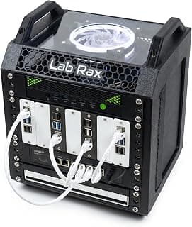 VIKSON INTERNATIONAL10-Inch AI Modular Desktop Server Rack 5U - Miniature Network Equipment Enclosure for Servers, Mini Switches, and Homelab IT…