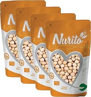Nurito Kabuli Chana 1000g (500g X 2) – Traditional Chole for Traditional Indian Dishes Like Chhole Bhature, Chole Masala, Tikkis, Pulao & Chaat | Whole White Chickpeas