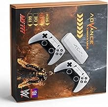 Wireless Gaming Controller Set with Game Stick | Dual Gamepads, 4K HDMI Game Console | 20000+ Retro Games, Plug & Play TV Gaming System with AV Output