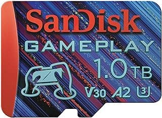 SanDisk Gameplay microSDXC UHS-I Card, 1TB Gaming microSDXC, 190MB/s, 130MB/s W, UHS-I, V30, U3, C10