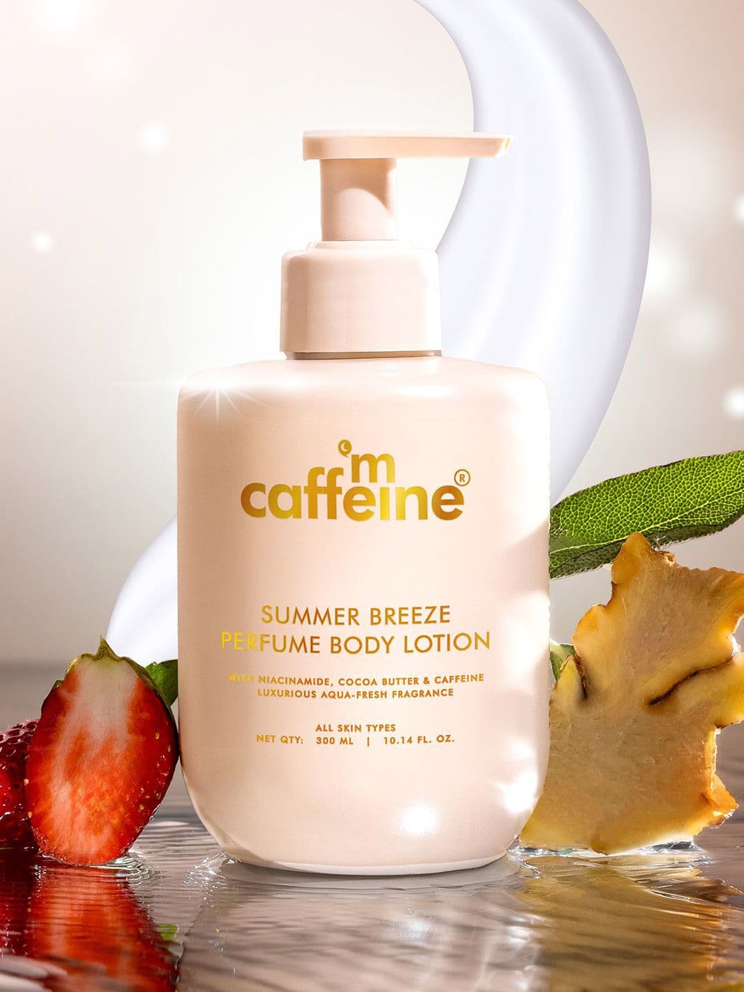 MCaffeine MCaffeine Summer Breeze Body Lotion with Niacinamide Cocoa Butter & Caffeine - 300 ml