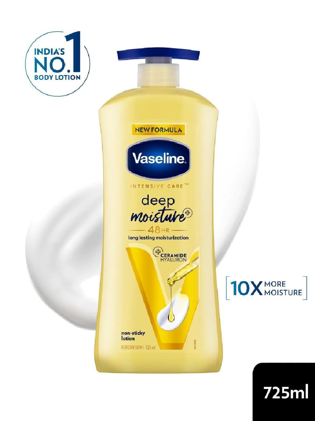 Vaseline Vaseline Deep Moisture Body Lotion with Ceramide Hyaluron for Dry Skin - 725 ml