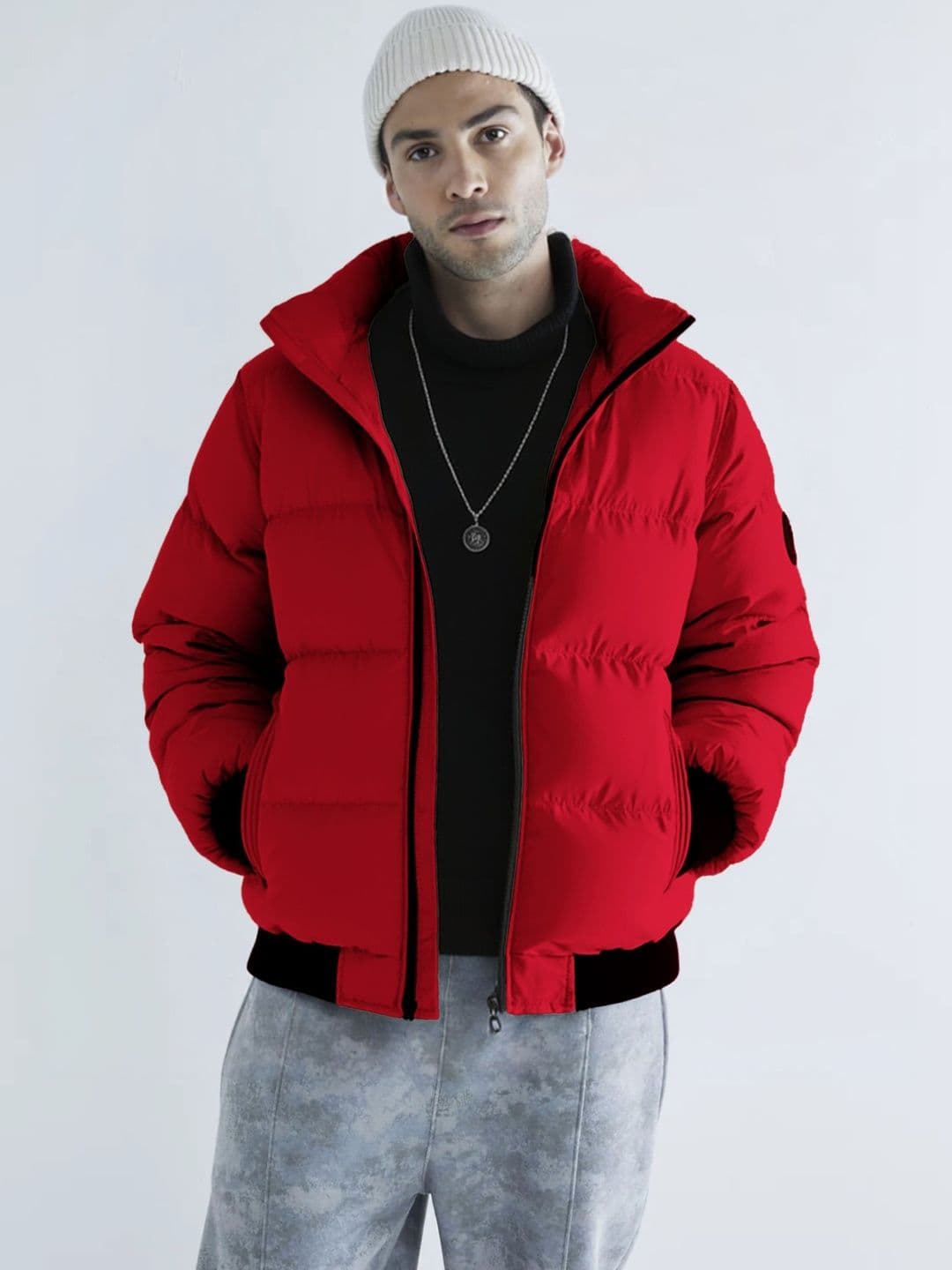 StyleCast x Revolte StyleCast x Revolte Mock Collar Puffer Jacket