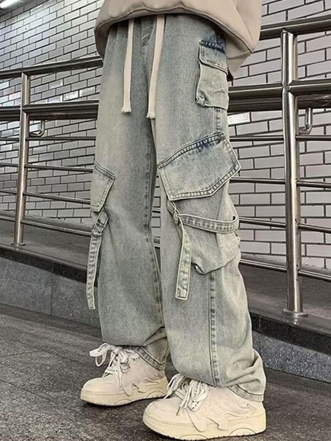 StyleCast StyleCast Men Baggy Fit Mid-Rise Jeans