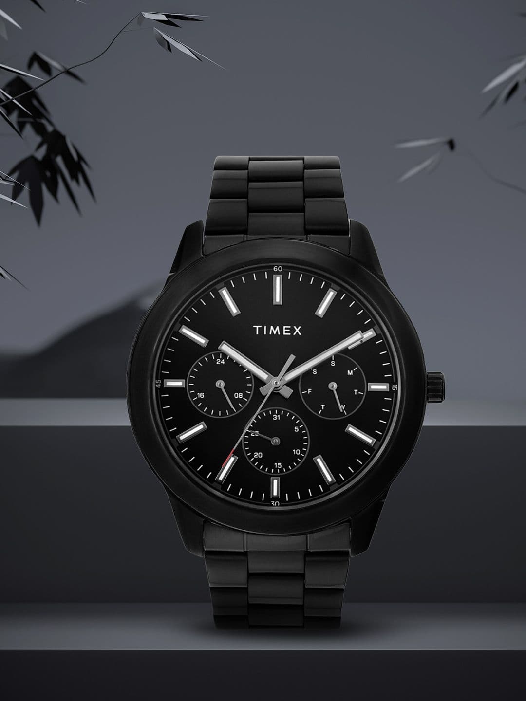 Timex Timex Men Brass Dial & Stainless Steel Bracelet Style Straps Analogue Watch- TWEG185SMU10