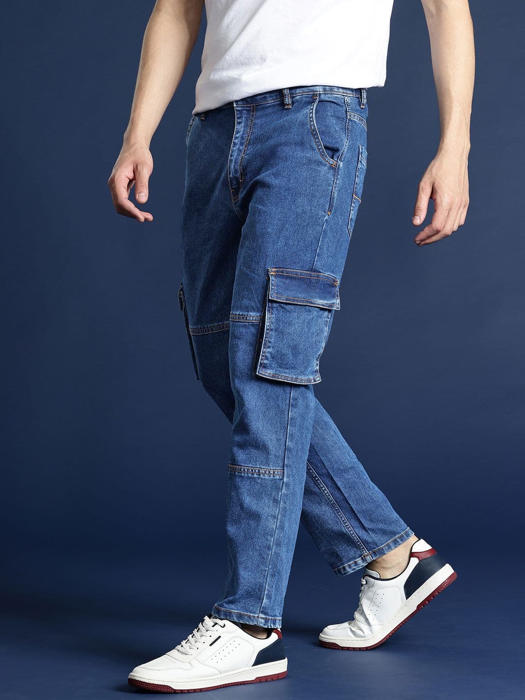 Mast & Harbour Mast & Harbour Men Light Fade Regular Fit Pocket Detail Jeans