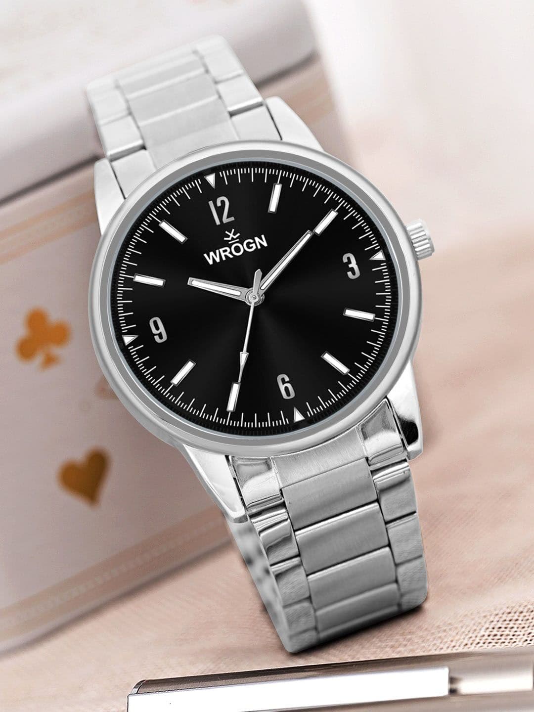 WROGN WROGN Men Dial & Bracelet Style Straps Analogue Watch HOBWRG0478