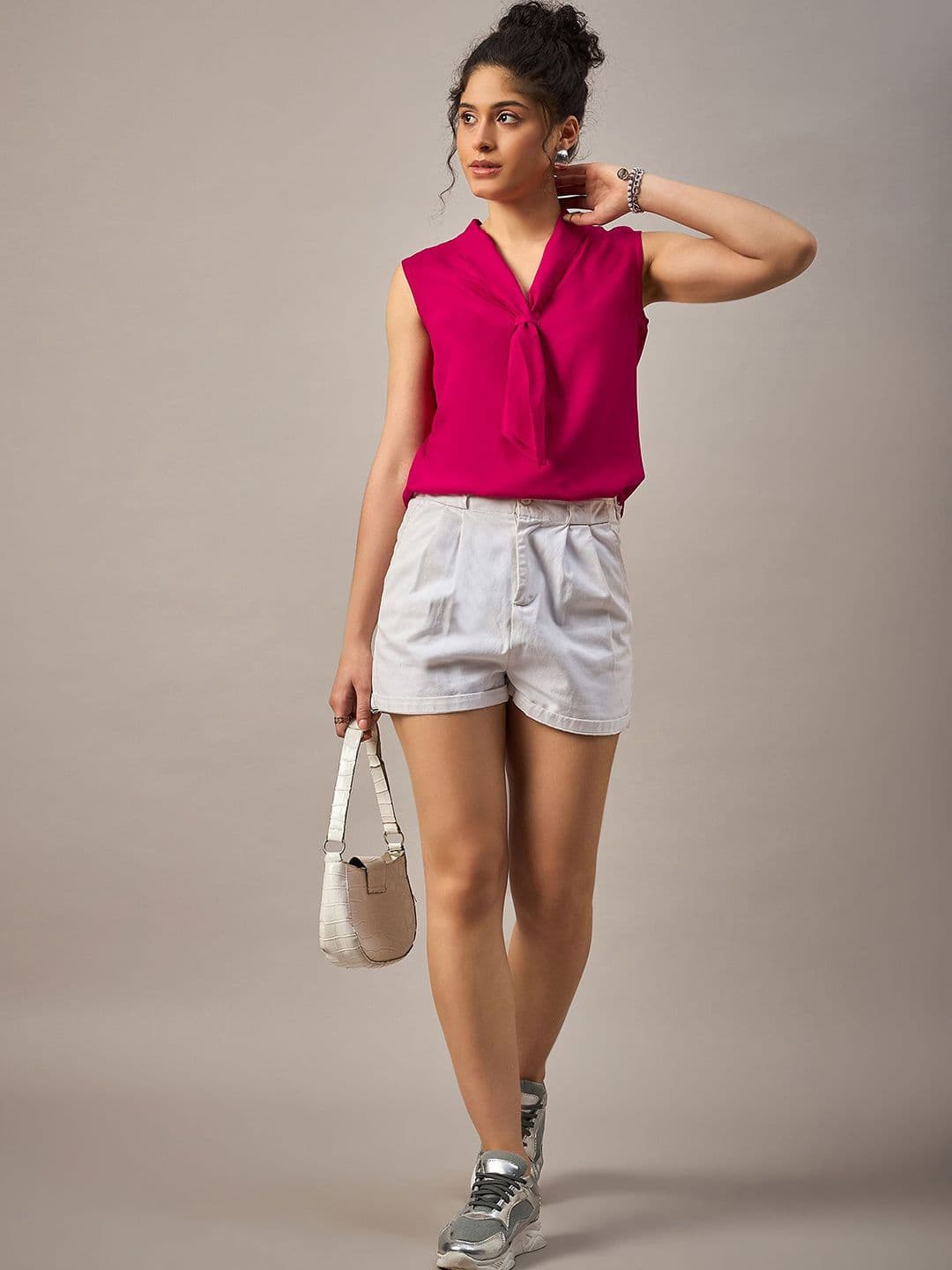 Roadster The Roadster Lifestyle Co Front Tie Sleeveless Top
