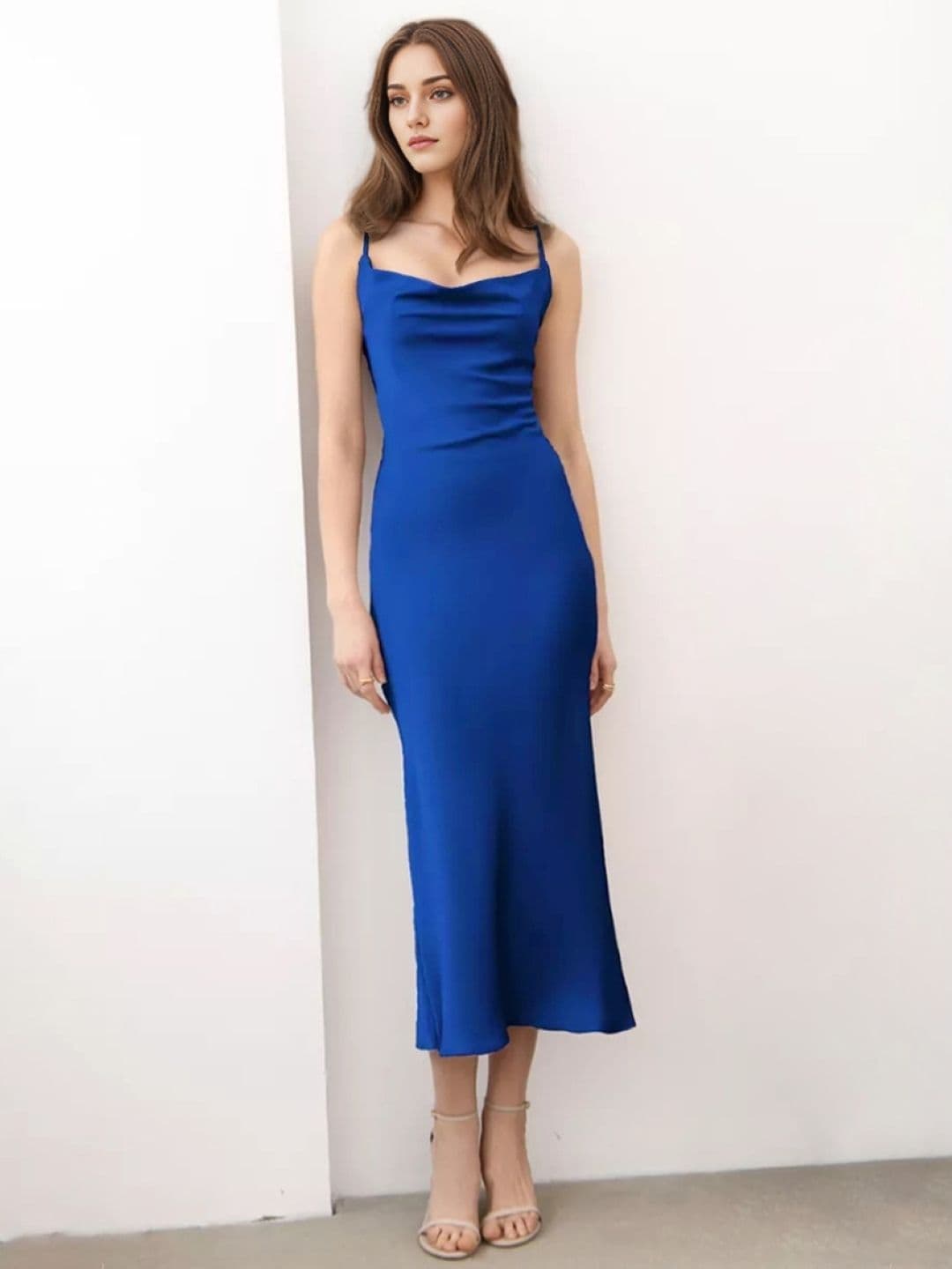 KPOP Solid Bodycon Midi Dress