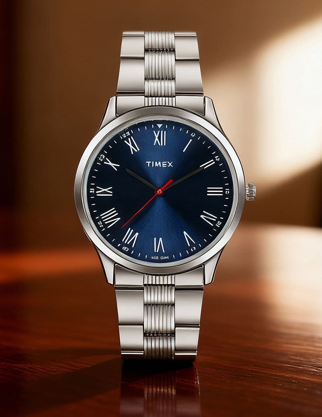 Timex Men Printed Dial & Stainless Steel Bracelet Style Straps Analogue Watch TW00ZR414