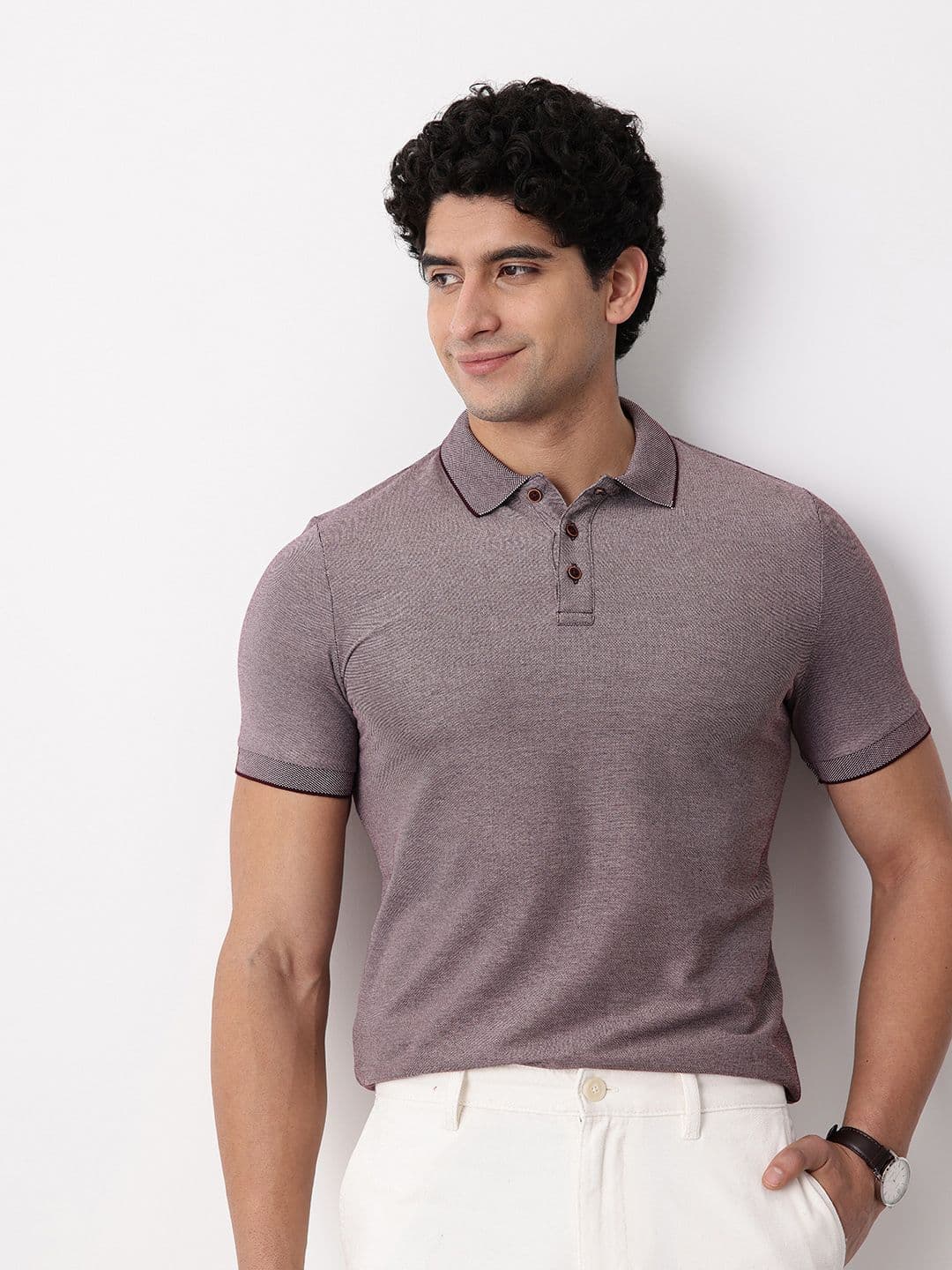 Mast & Harbour Polo Collar T-shirt