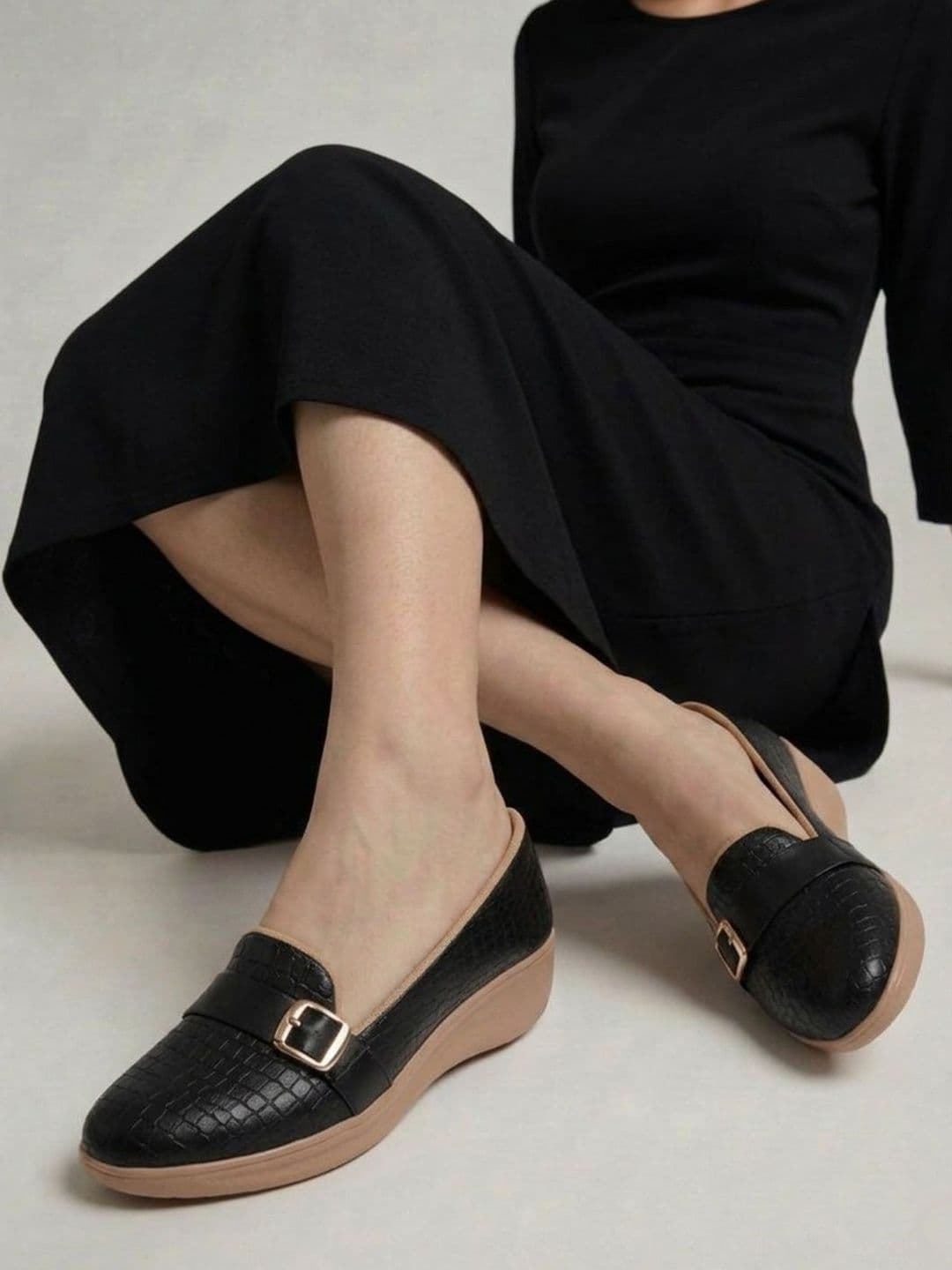 Denill Women Textured Loafers