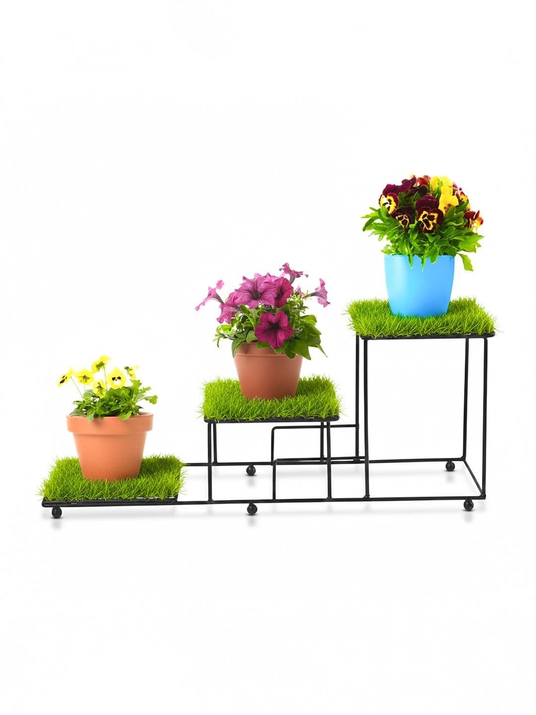 Myntra Elegant Homes Black 3 Tier Planter Stand