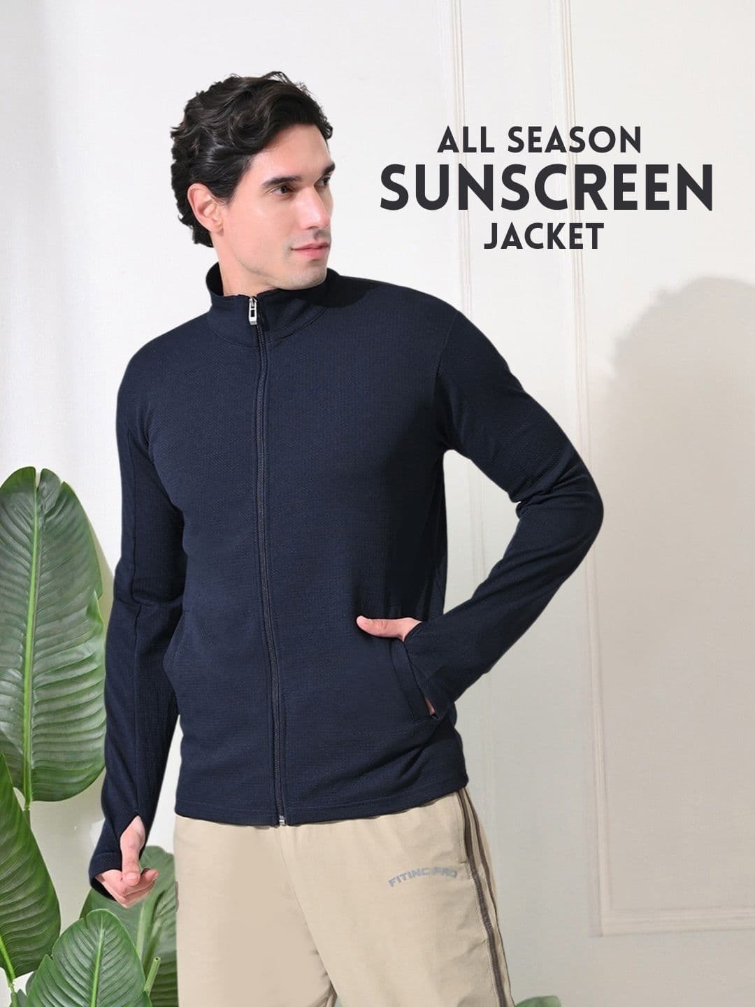 FITINC Men Water Resistant Outdoor Sporty Jacket