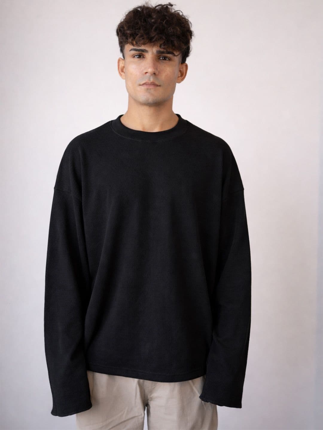 BDSQUARE Men Drop-Shoulder Sleeves T-shirt