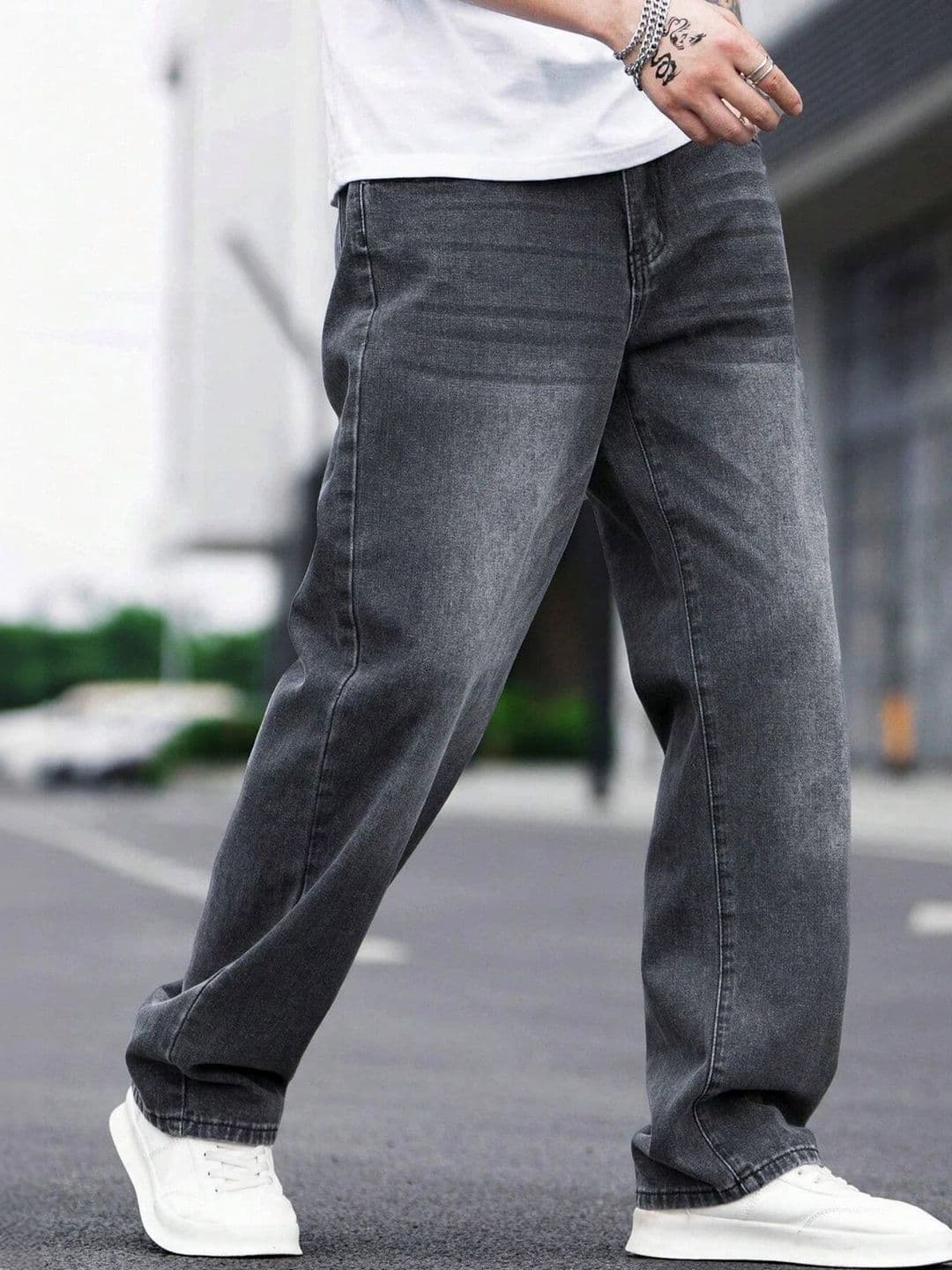 BREXX Men Comfort Mid-Rise Light Fade Stretchable Jeans