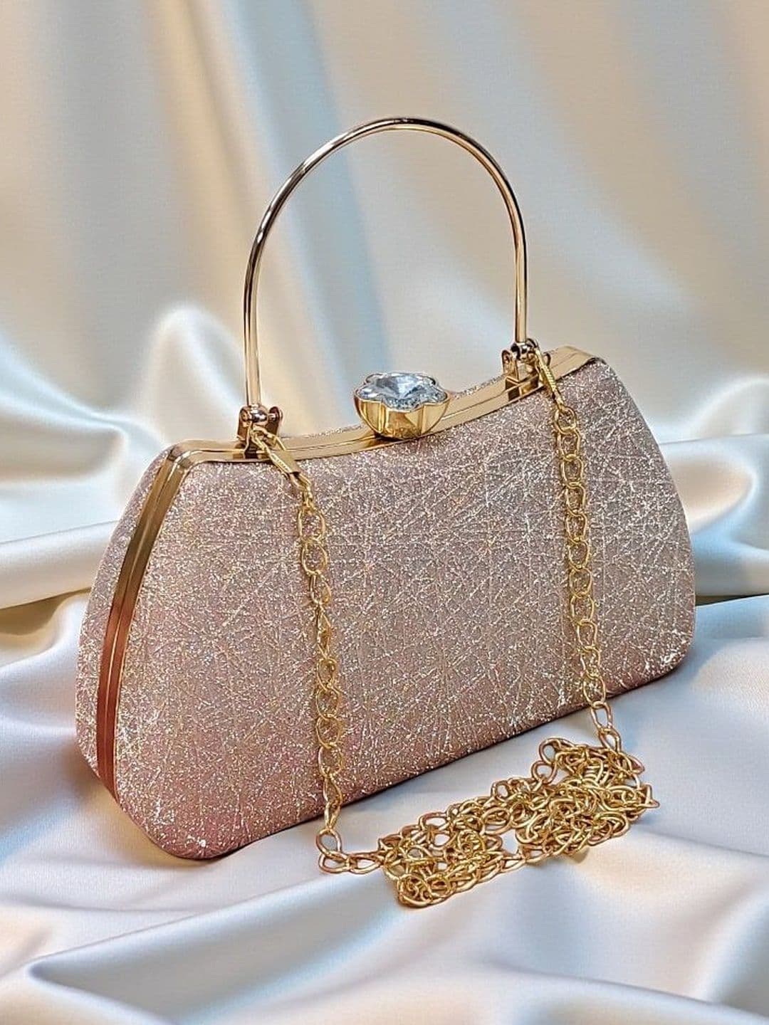 MISHA Textured Box Clutch