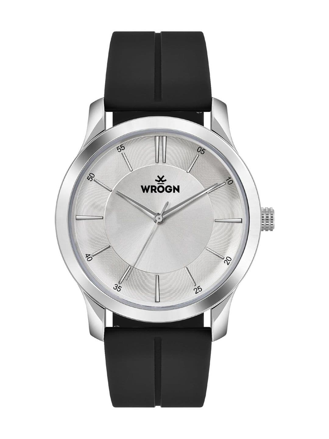 WROGN Men Dial & Straps Analogue Watch WR-6608-Silver