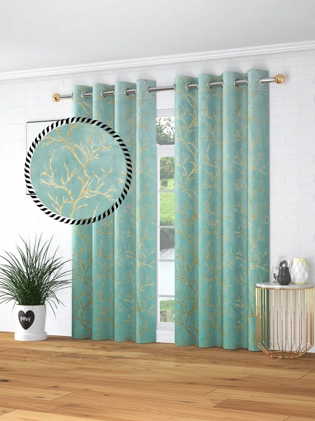 Myntra Elegant homes set of 2 door curtains