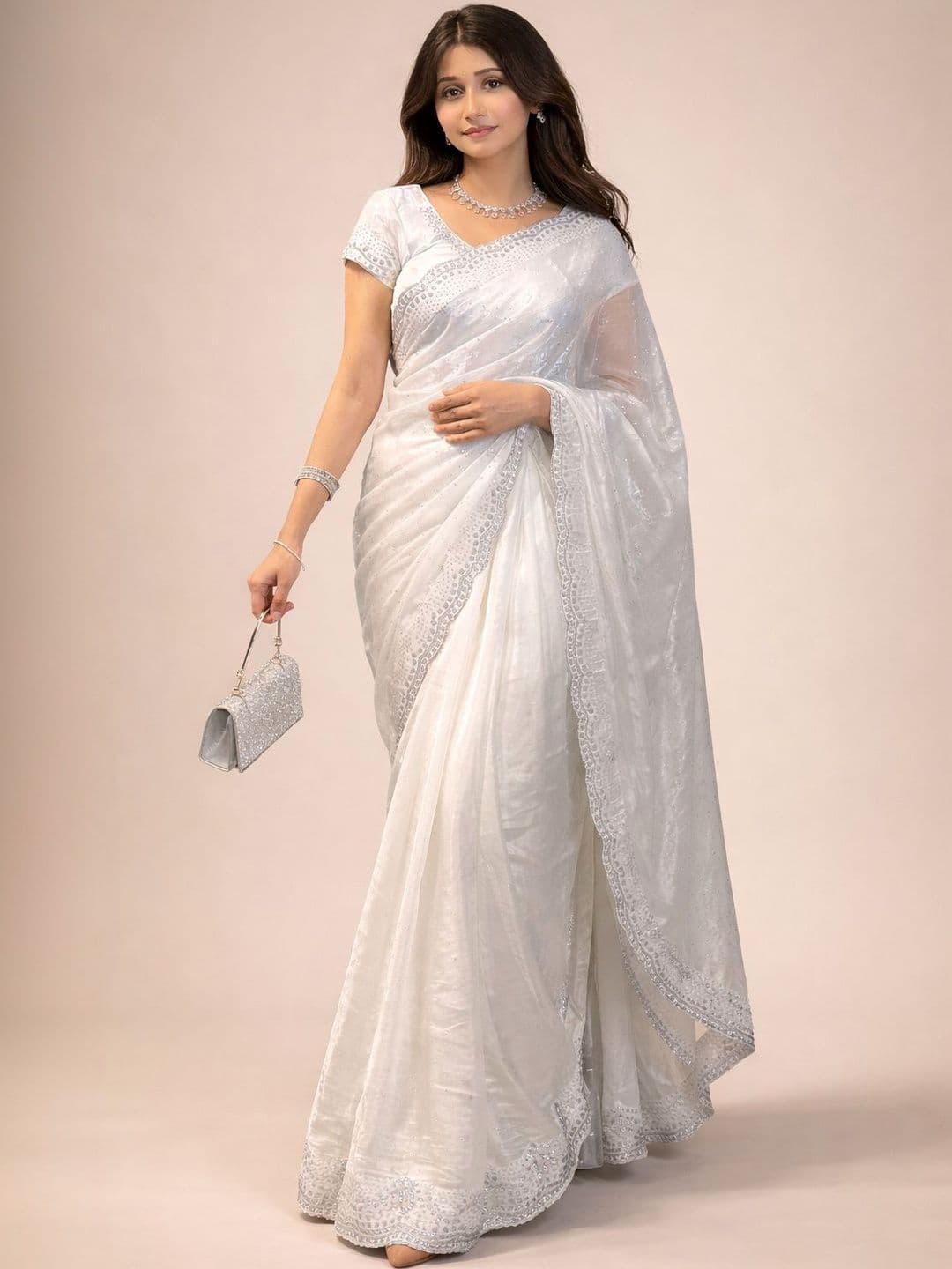 KALINI Embellished Sequinned Art Silk Banarasi Saree