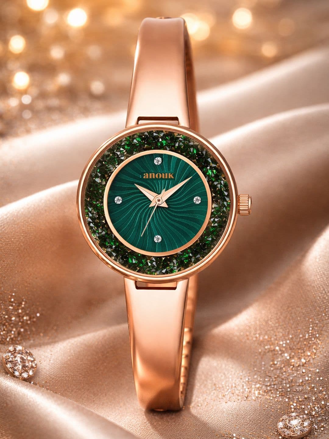 Anouk Women Dial & Bracelet Style Straps Analogue Watch ANW-038-GR