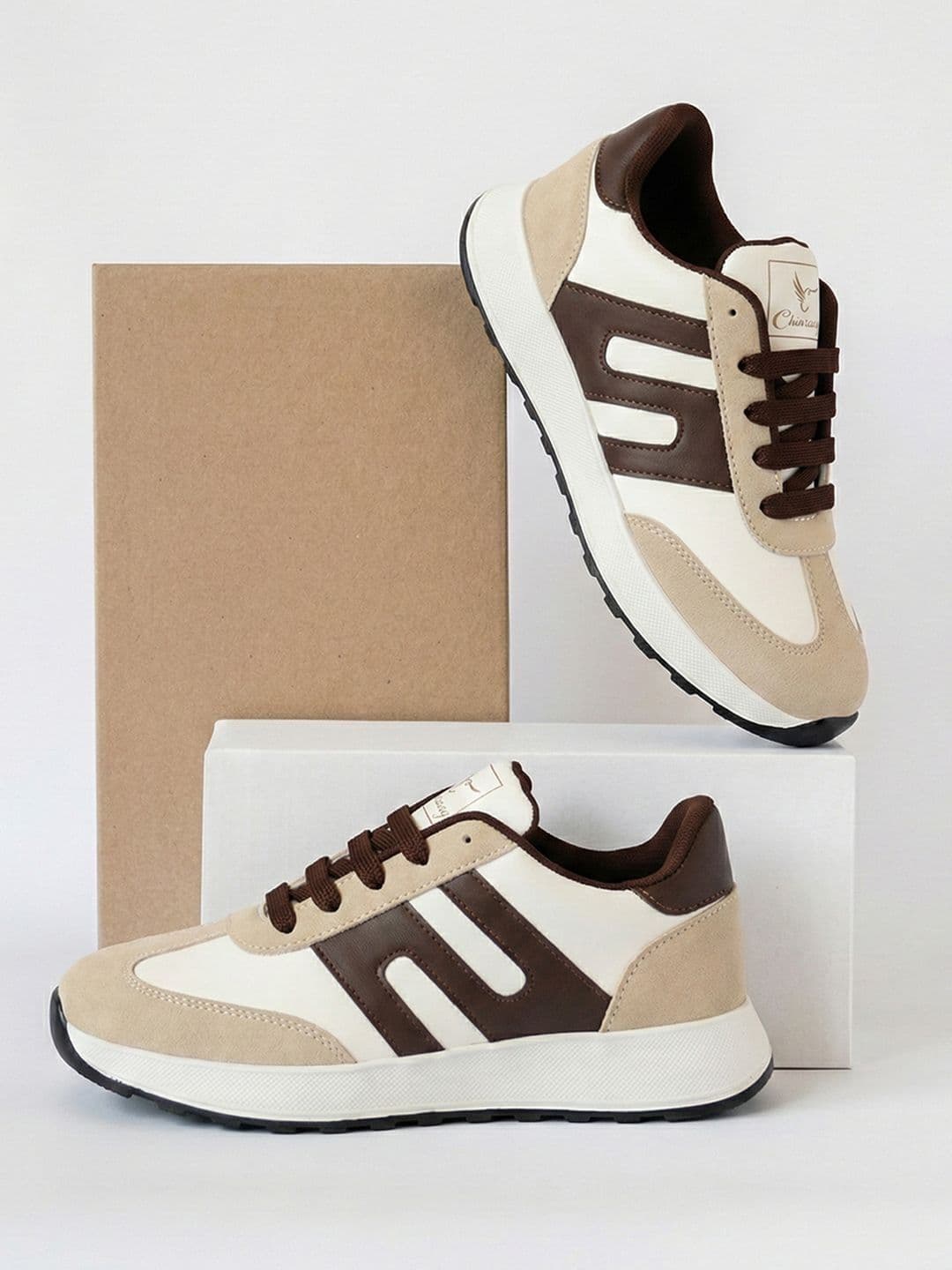 CHINRAAG Colourblocked Round Toe Casual Shoes