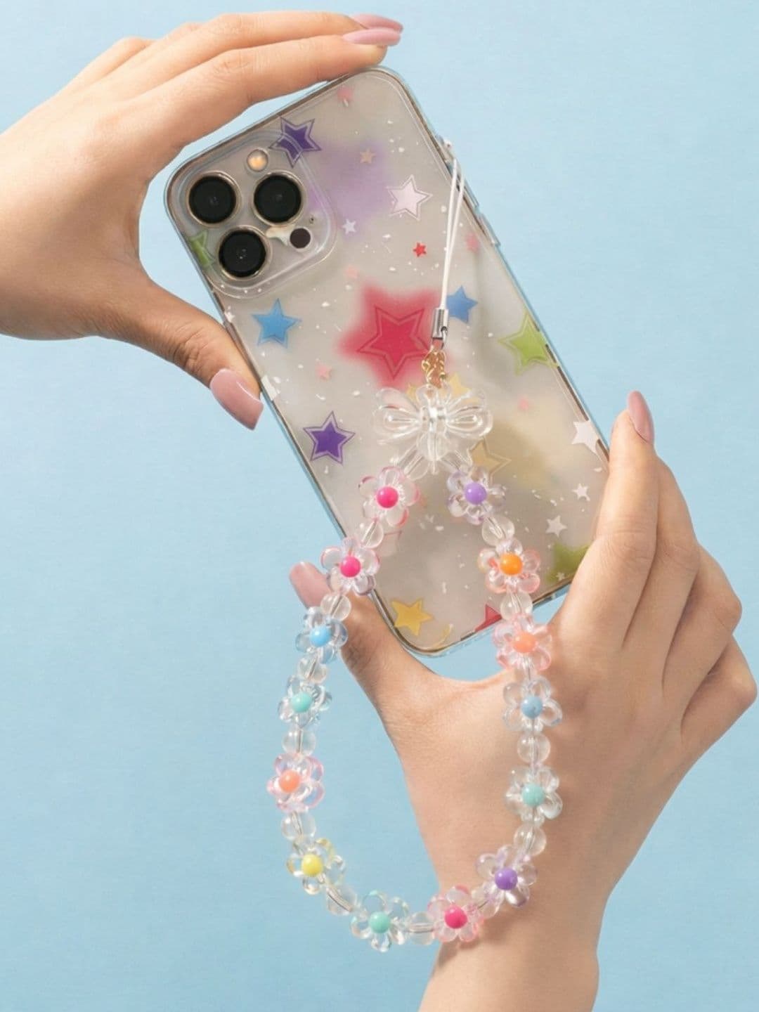 Myntra Elegant Homes Phone Charm - Flower Multi Flower Beads