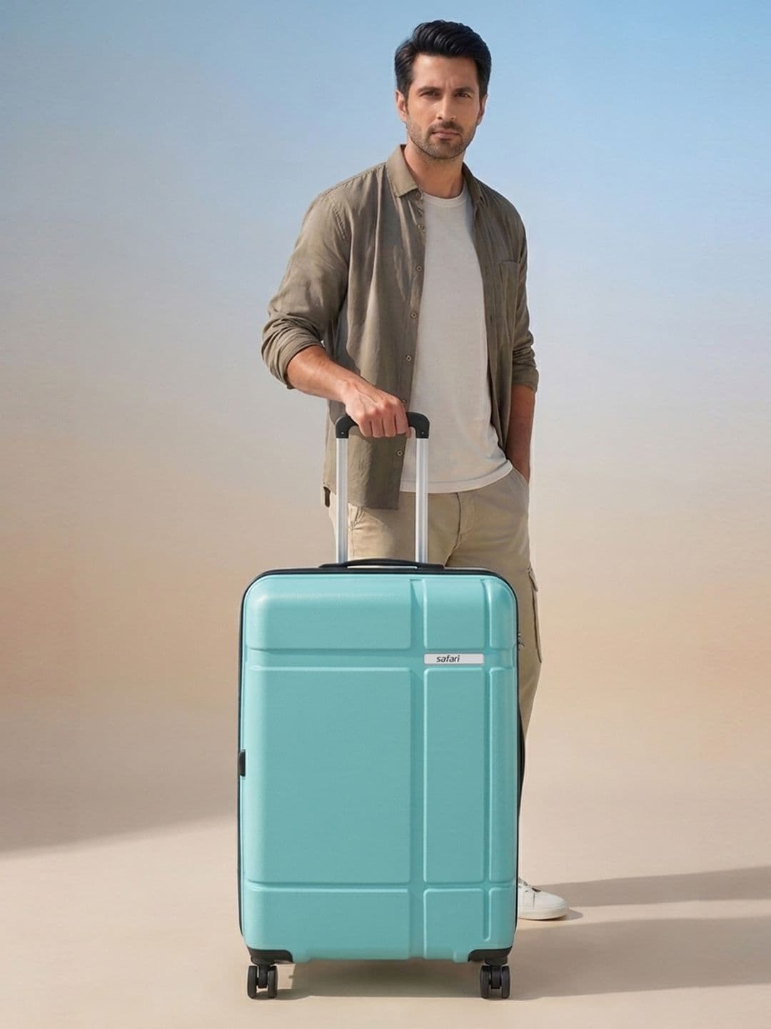 Safari Route Poly Carbonate Medium Hard Trolley Bag - 65 cm