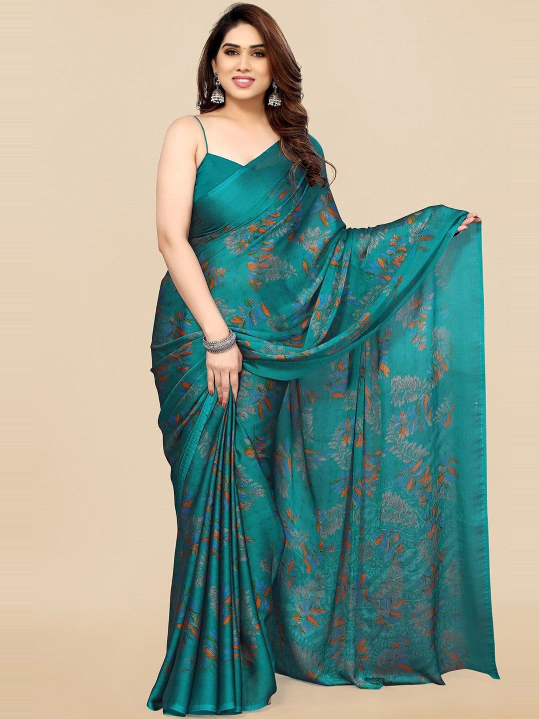 KALINI Floral Printed Saree