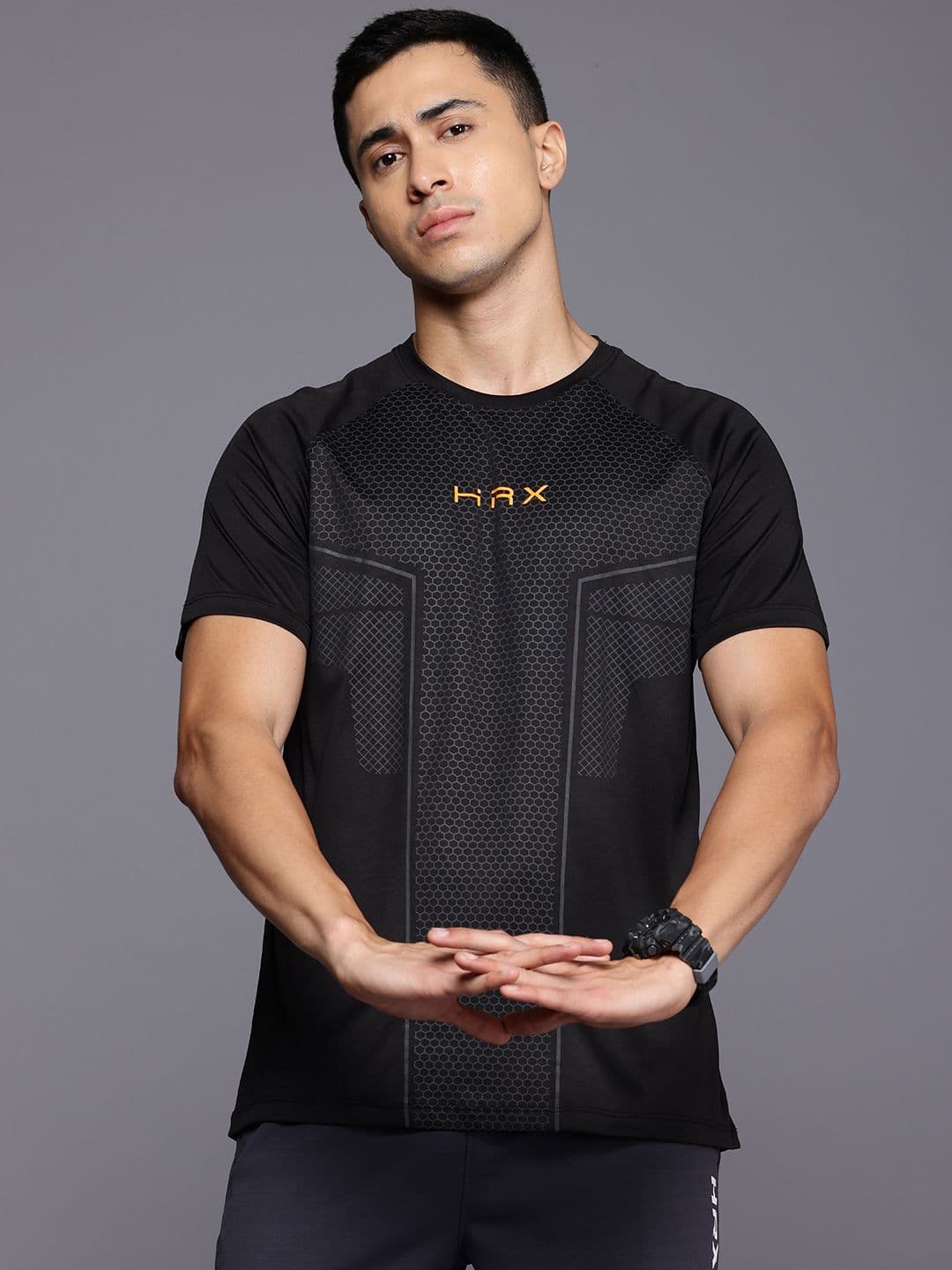 HRX by Hrithik Roshan Printed Rapid-Dry Training T-shirt