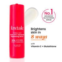 Foxtale 10% Glutathione-Vitamin C Brightening Face Serum for Glowing Skin, Dark Spots & Pigmentation