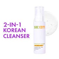 SIXAM 2-in-1 Korean Double Duty Cleanser- facewash & makeup remover with Ceramides, Hyaluronic Acid