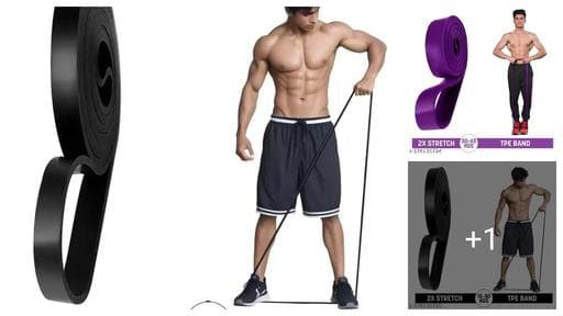 Thera Band Elastic Bands for Body Stretching, Crossfit Training at Home/Gym Mobility Powerlifting for Men & Woman Training