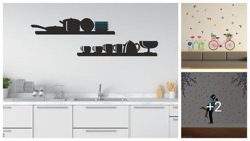 Saiii Designs Decorative kitchen wall sticker size:-72cmx71cm