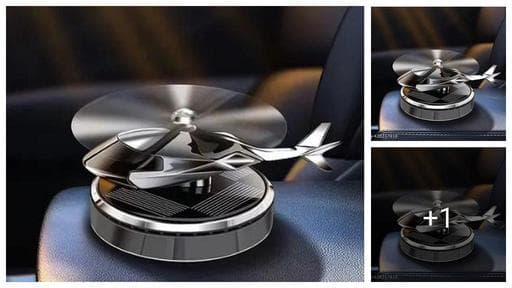 Car Air freshener Accessories Interior Solar Car Perfumes And Fresheners for Dashboard | Solar Helicopter Car Air Freshener Multicolor