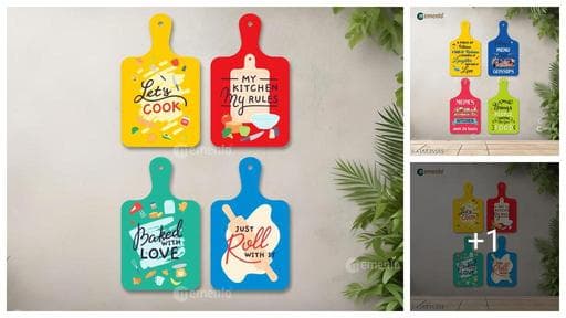 Beautiful Designer Wooden Wall Hanging Chopping Board Door Sign for Home|Kitchen|Gift