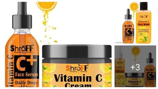 vitamin c toner (100ml) Pore Tightening Refreshing Toner, vitamin c face cream (50gm) Skin Repair, dark Circle, daily Glowing Skin, vitamin c serum (30ml) for face antiaging serum, vitamin c face wash