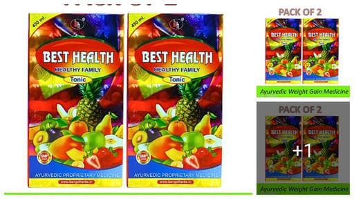 Ayurvedic Best Health Tonic For Weight Gain & Body Grow Combo Pack