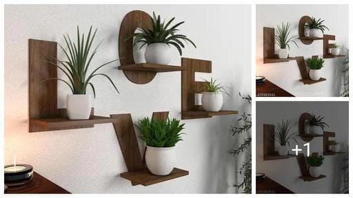 Unnatitimes Home' decor Wooden wall decor Set of 4 wood materiel wall hangingrialTrendy Wall Hangings Home Decor items