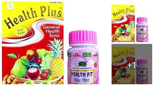 Health Plus General Health Tonic & Health Fit Capsule For Good Health (PACK OF 2)