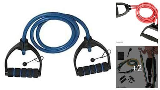 ShopiMoz 4-Tube Yoga Pedal Pull Reducer Resistance Band, Crossfit Exercise Fitness Tummy Body Building Equipment, for Abdomen/Waist/Arm/Leg Stretching Slimming Training Unisex (Multicolor) (4 Tubes)