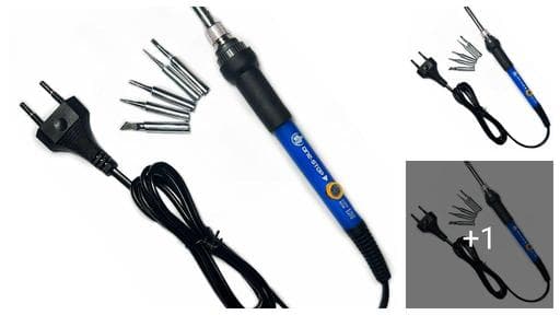 60W 220V Temperature Adjustable Soldering Iron, Fast Heating , With Extra 5Iron bits