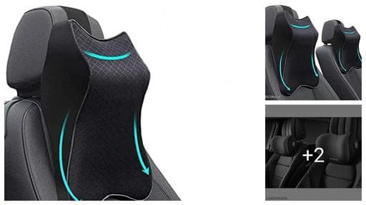 Car Seat Headrest Neck Rest Cushion, Car Neck Pillow Durable 100% Pure Memory Foam Neck Pillow With Breathable Removable Cover, Comfortable Ergonomic & Neck Pain Relief (1 PC)